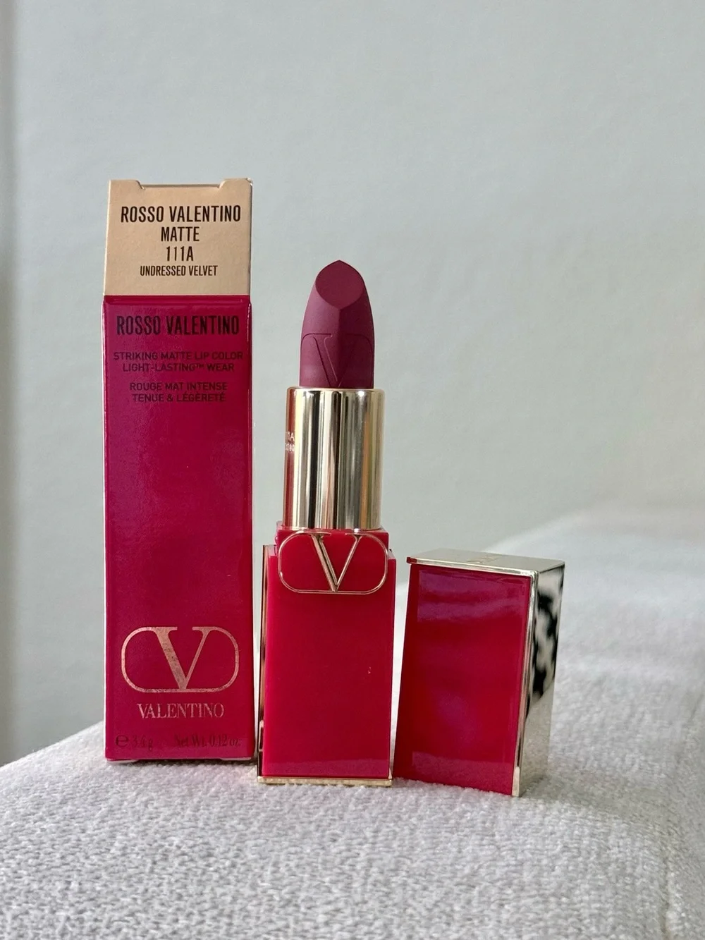 Valentino Rosso Matte Lipstick 111A Undressed Velvet